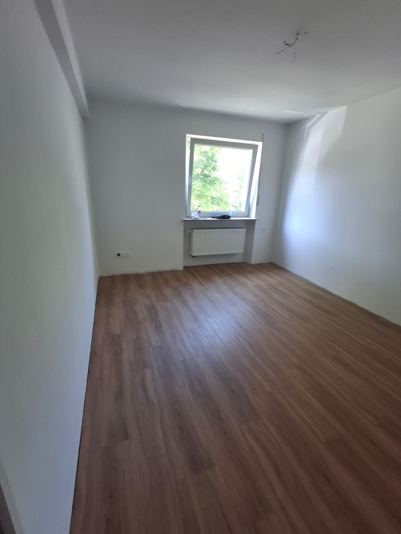 Wohnraum nach der Sanierung
